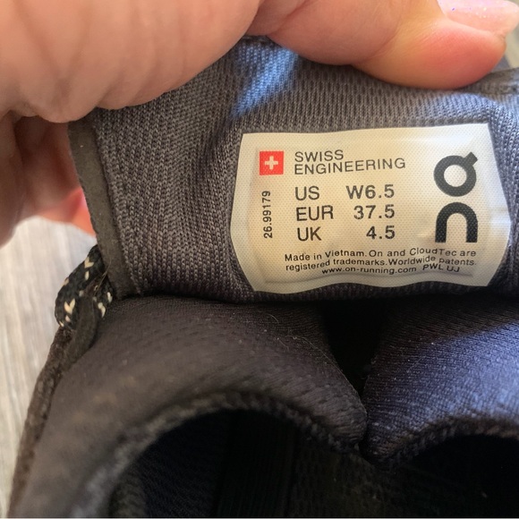 On Running Athletic Shoes in Pink and Gray - Picture 5 of 6